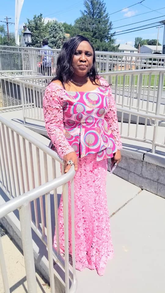 Honourable Rugiatu Rosy Kanu in formal traditional attire